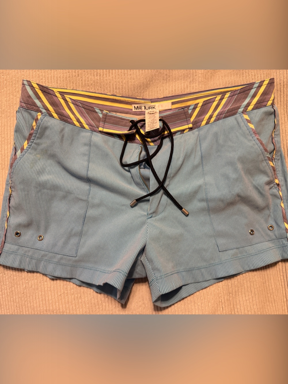 Men's Light Blue Swim Shorts Mr Turk